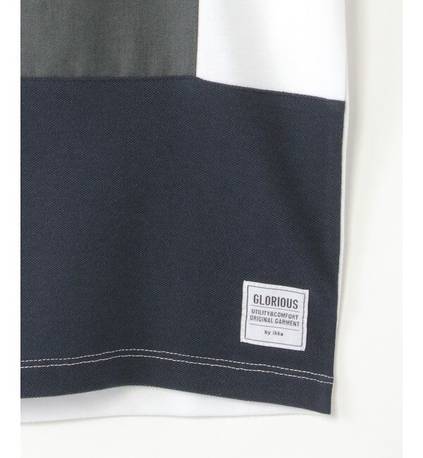 ikka kids「【親子おそろい】7分ポンチブロックスT（120~160cm）」|Tシャツ・カットソー|