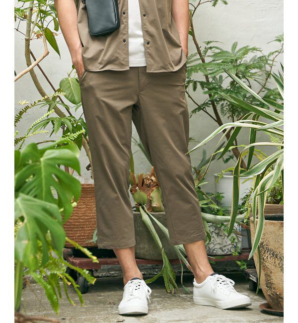 ikka「【吸水速乾／セットアップ対応】GOKU楽AIRクロップドパンツ」|その他|ベージュ