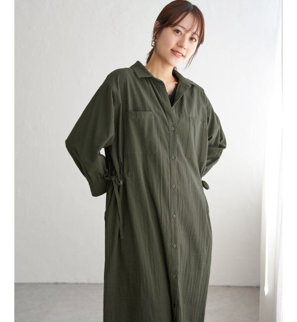 ikka「コットンスキッパーシャツワンピース」|その他|