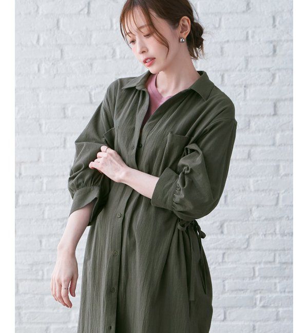 ikka「コットンスキッパーシャツワンピース」|その他|