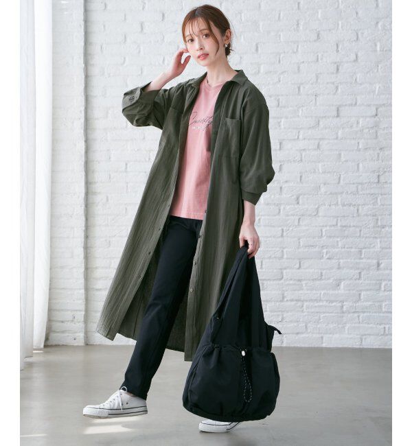 ikka「コットンスキッパーシャツワンピース」|その他|