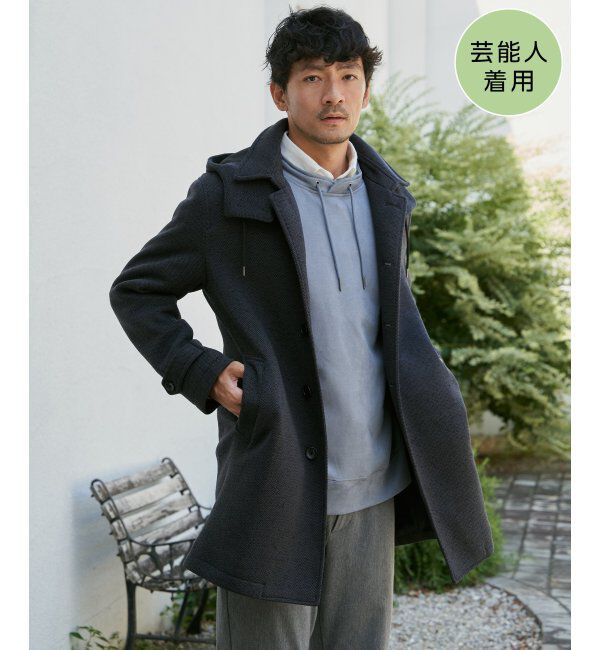 IKKA LOUNGE「ウールライクニットステンカラーコート」|その他|