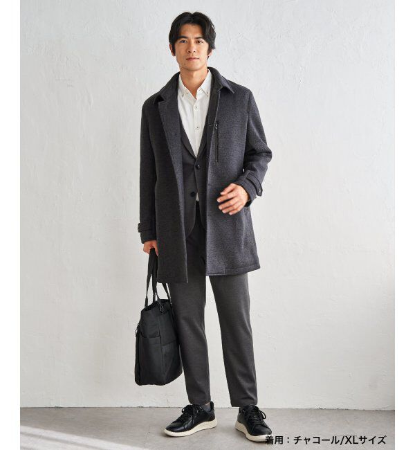 IKKA LOUNGE「ウールライクニットステンカラーコート」|その他|