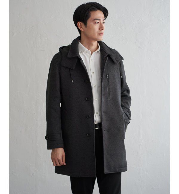 IKKA LOUNGE「ウールライクニットステンカラーコート」|その他|