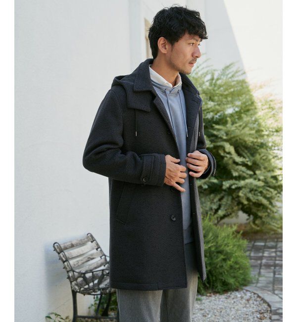 IKKA LOUNGE「ウールライクニットステンカラーコート」|その他|