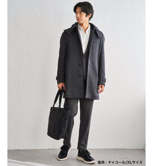 IKKA LOUNGE「ウールライクニットステンカラーコート」|その他|