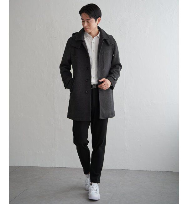 IKKA LOUNGE「ウールライクニットステンカラーコート」|その他|