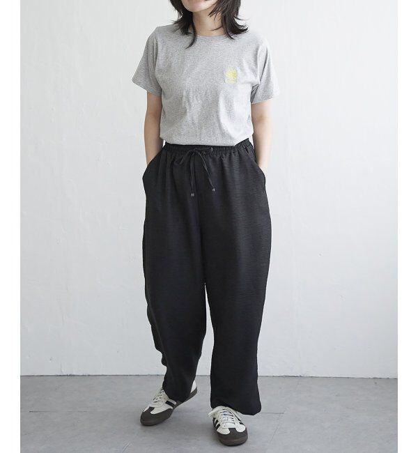 VENCE share style「リネンライクツイルバレルパンツ」|デニム|