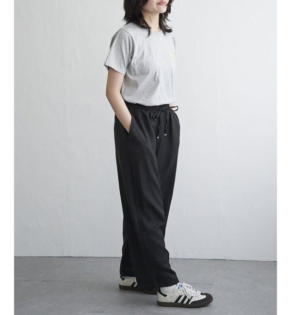 VENCE share style「リネンライクツイルバレルパンツ」|デニム|