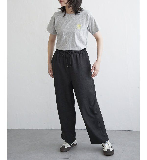 VENCE share style「リネンライクツイルバレルパンツ」|デニム|