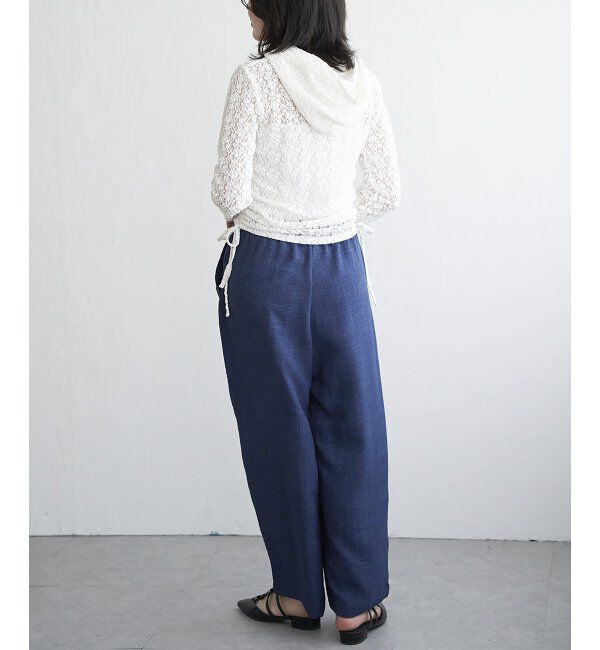 VENCE share style「リネンライクツイルバレルパンツ」|デニム|