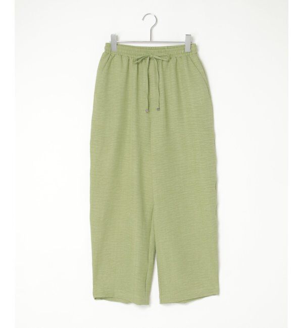 VENCE share style「リネンライクツイルバレルパンツ」|デニム|