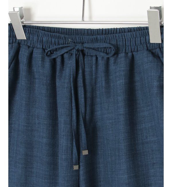 VENCE share style「リネンライクツイルバレルパンツ」|デニム|