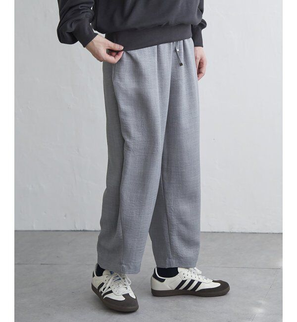 VENCE share style「リネンライクツイルバレルパンツ」|デニム|