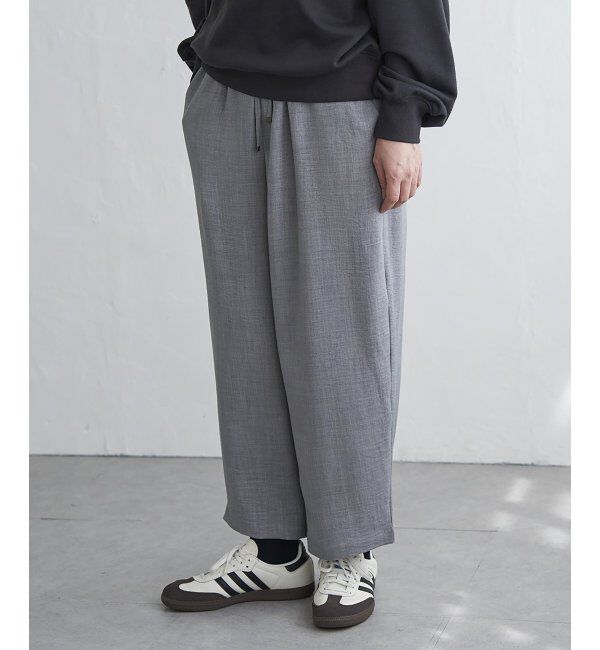 VENCE share style「リネンライクツイルバレルパンツ」|デニム|