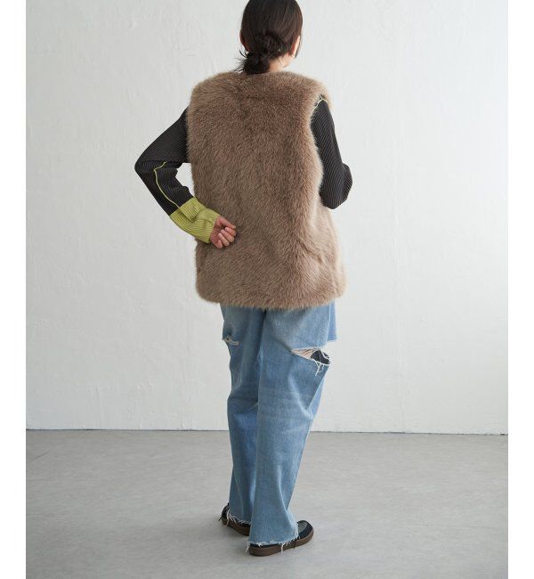 VENCE share style「シャギーファーベスト」|その他|