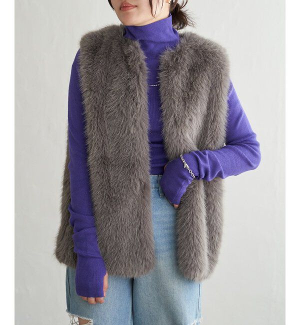 VENCE share style「シャギーファーベスト」|その他|