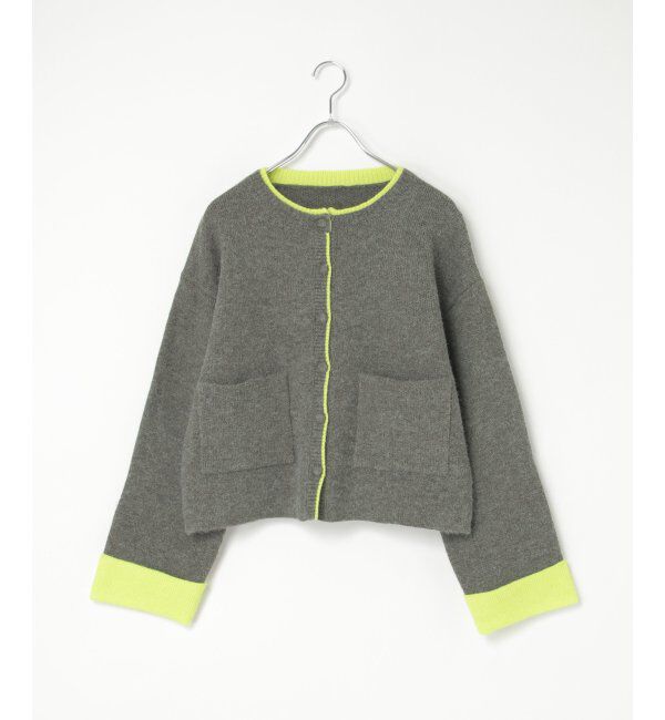 VENCE share style「アルパカタッチ配色カーディガン」|カーディガン|