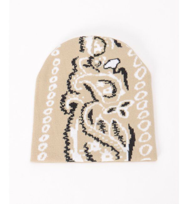 VENCE share style「ペイズリービーニーニット帽」|その他|ベージュ