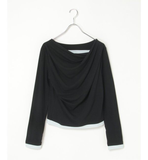 VENCE share style「レイヤードカシュクールプルオーバー」|その他|ブラック