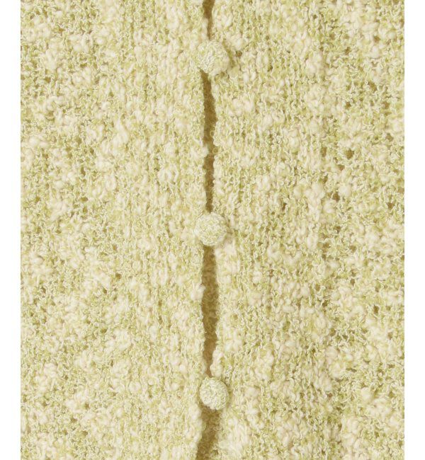 VENCE share style「ツイード風スラブポロカーディガン」|カーディガン|