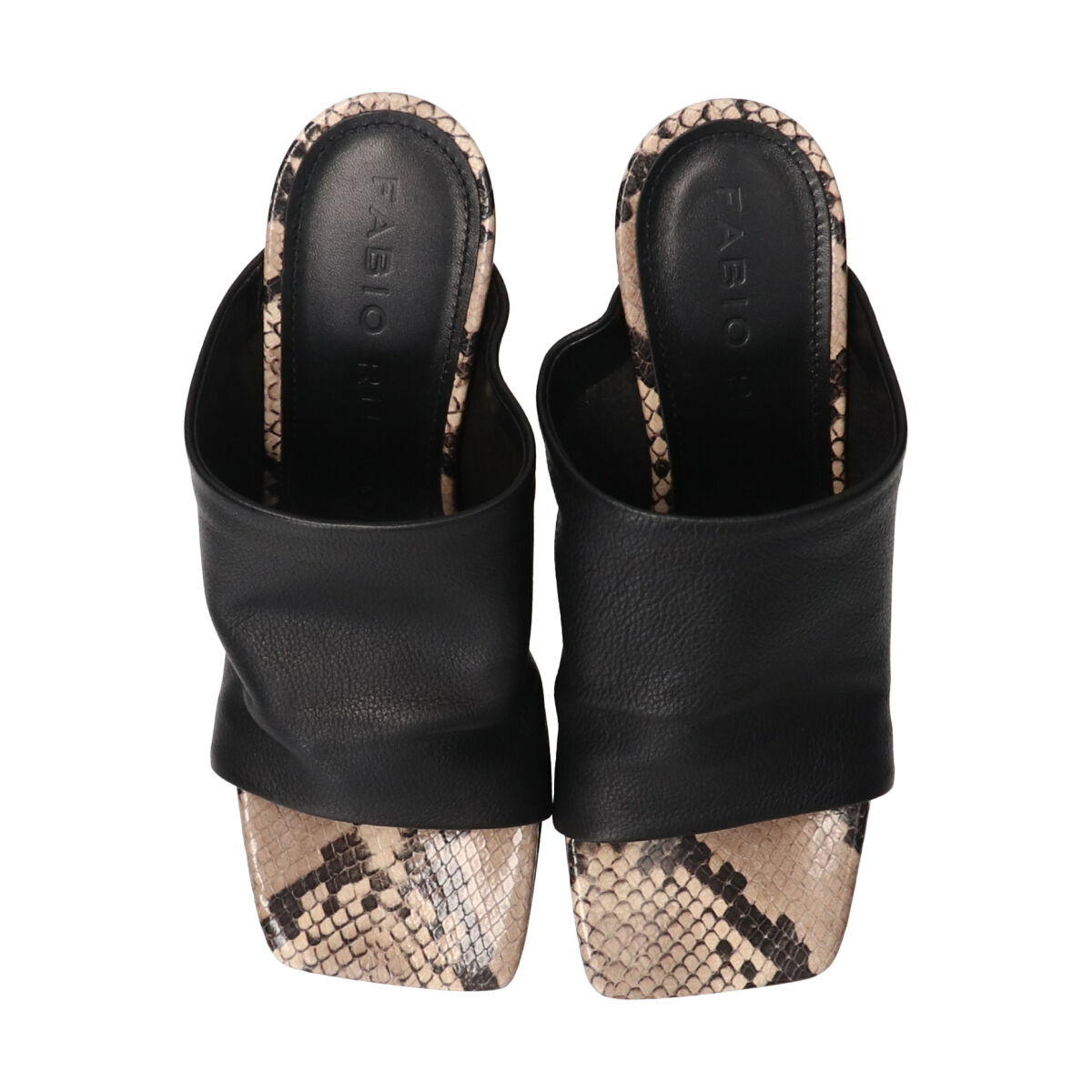 FABIO RUSCONI 「【FABIO RUSCONI】アンライニングスクエアミュールサンダル」|サンダル|