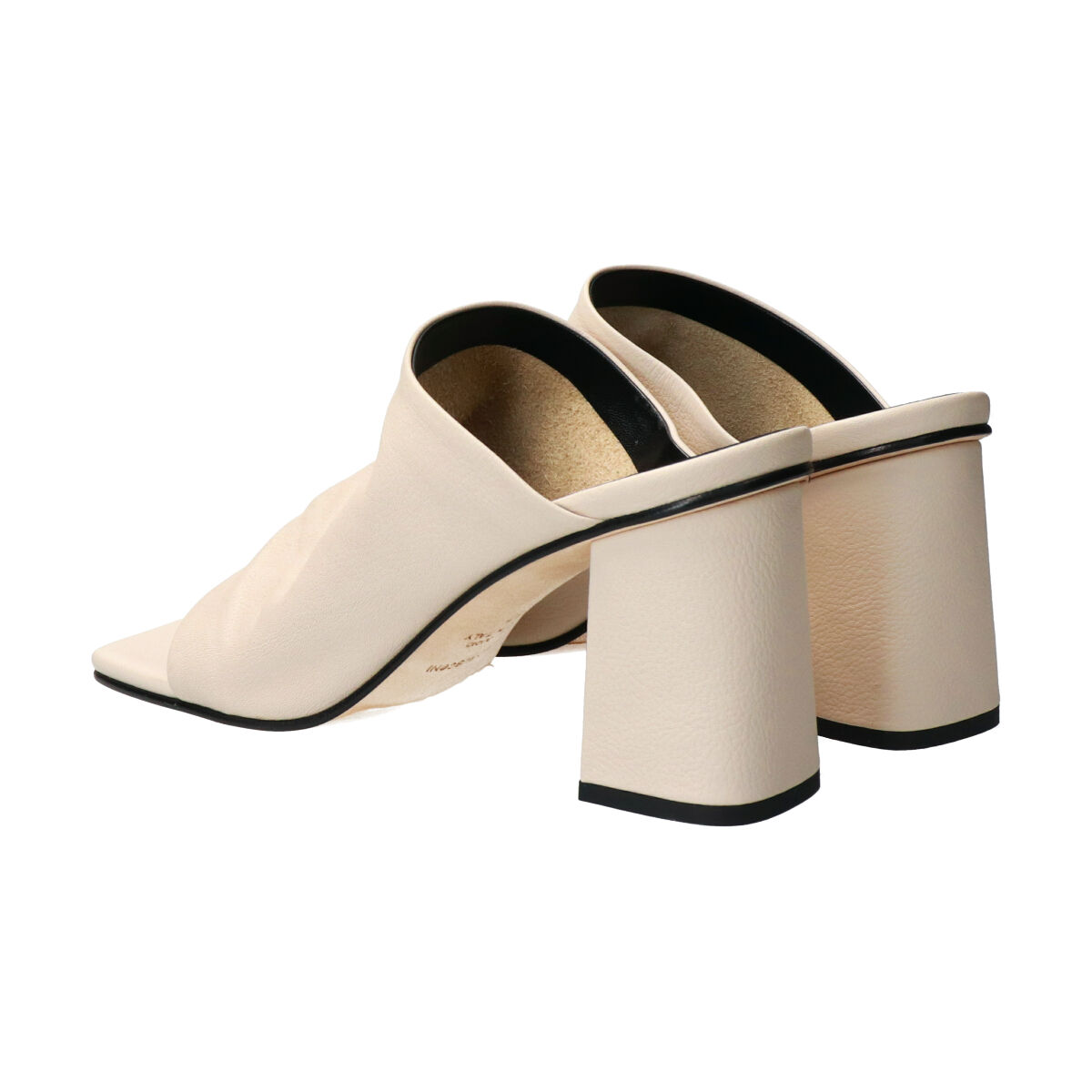 FABIO RUSCONI 「【FABIO RUSCONI】アンライニングスクエアミュールサンダル」|サンダル|