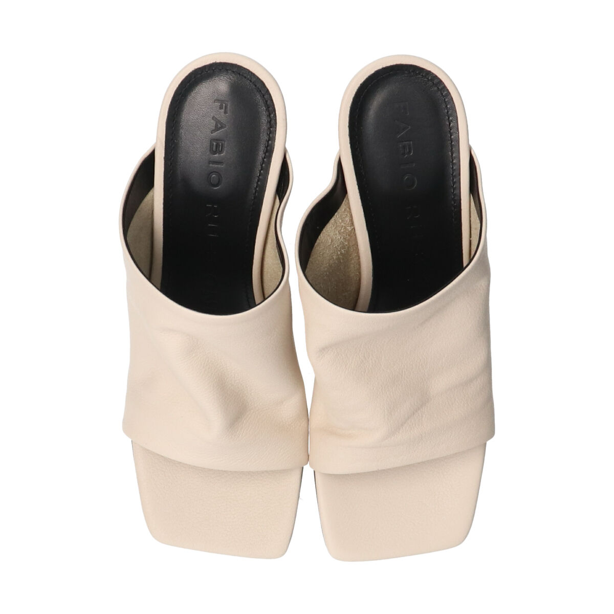 FABIO RUSCONI 「【FABIO RUSCONI】アンライニングスクエアミュールサンダル」|サンダル|