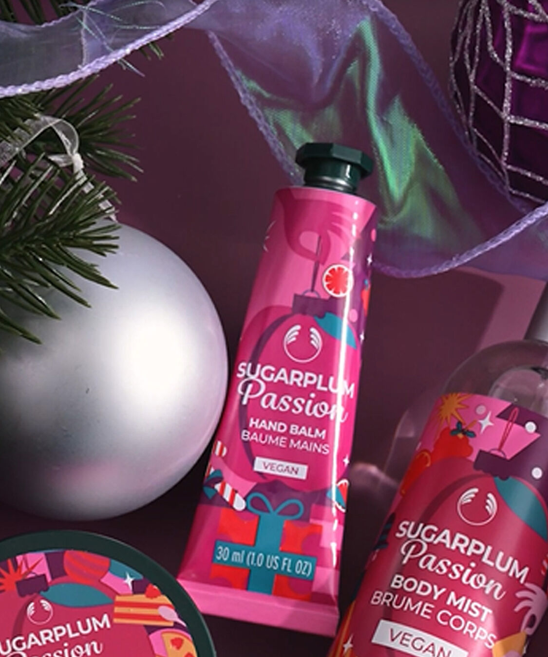 THE BODY SHOP「【数量限定】ボディケアポーチ シュガープラムパッション」|キット・セット|