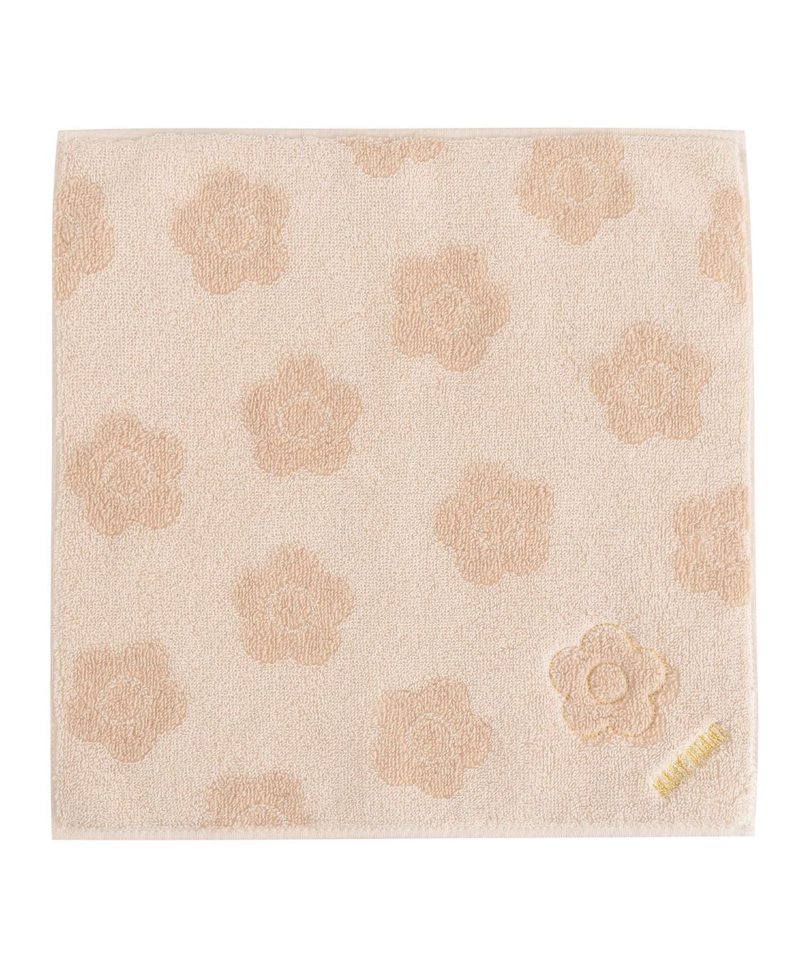 MARY QUANT「セイムトーンデイジー ミニタオル」|ハンカチ|ベージュ