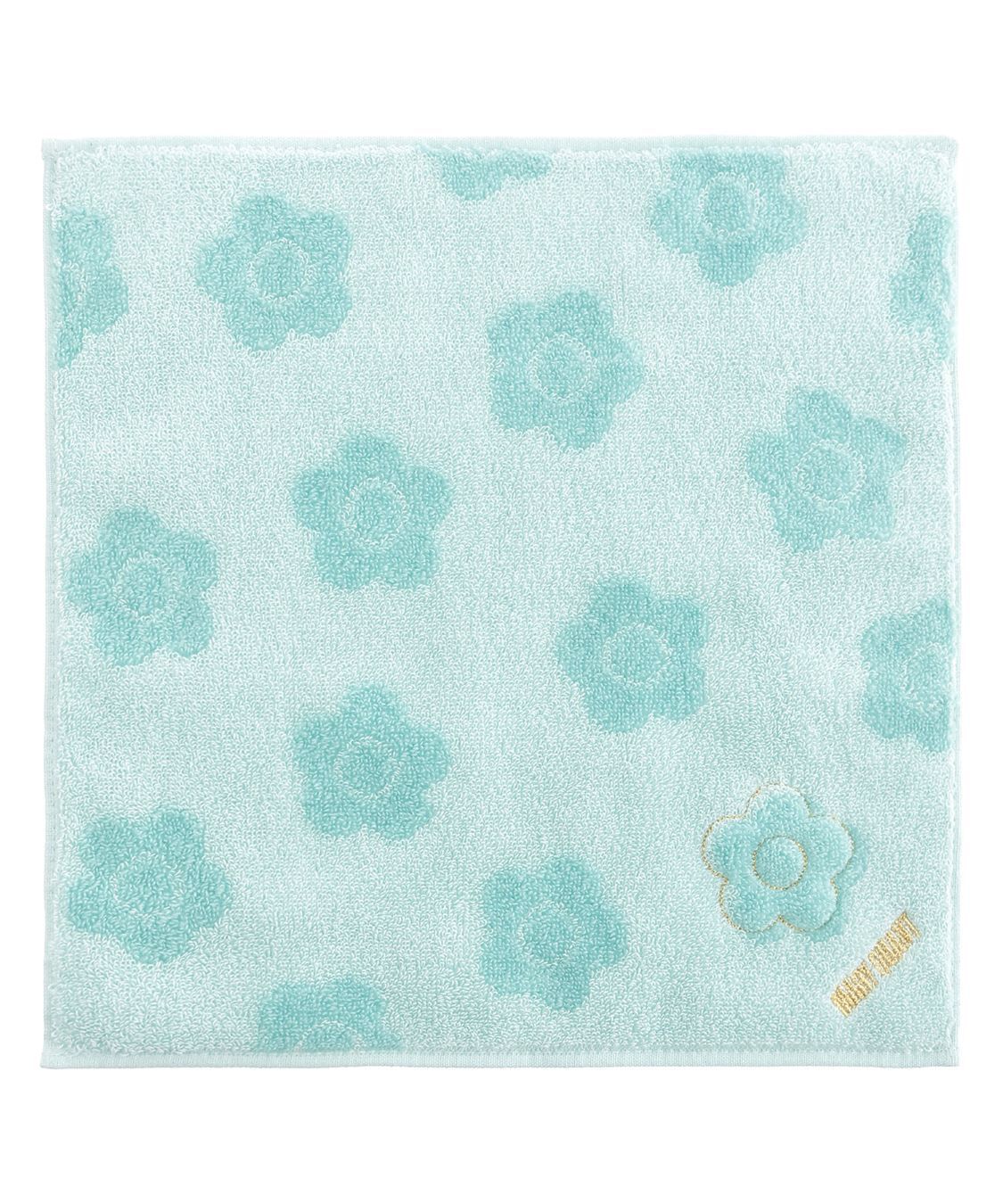 MARY QUANT「セイムトーンデイジー ミニタオル」|ハンカチ|ミント