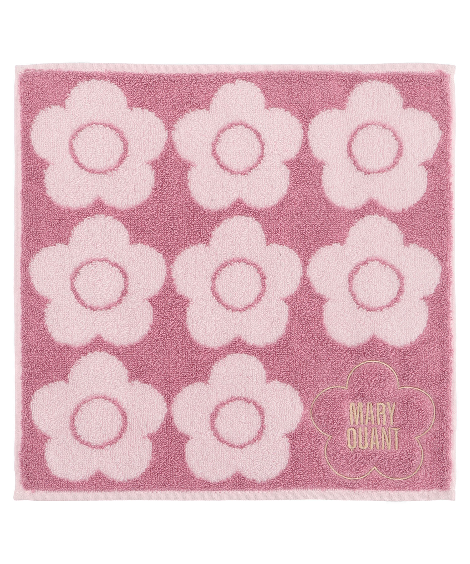 MARY QUANT「デイジーラインアップ ミニタオル」|タオル|ピンク