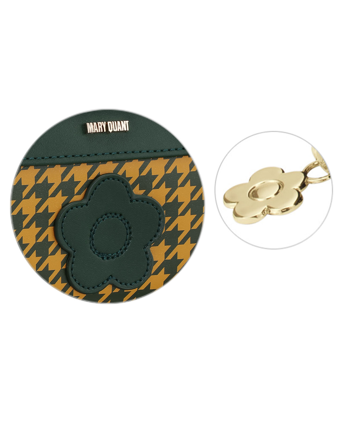 MARY QUANT「千鳥デイジーパッチ フラットペンケース」|ポーチ|