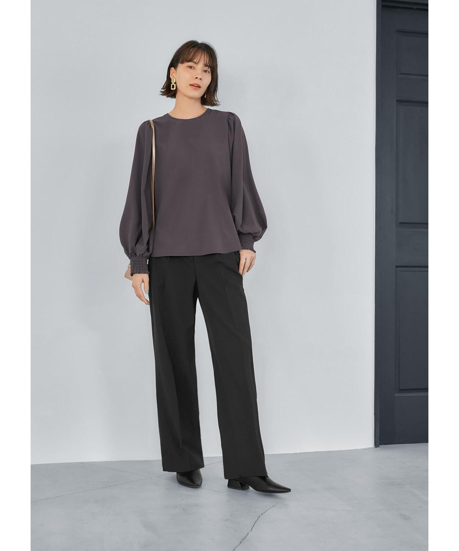 STYLE DELI「シルキージョーゼットボリュームスリーブブラウス」|シャツ・ブラウス|