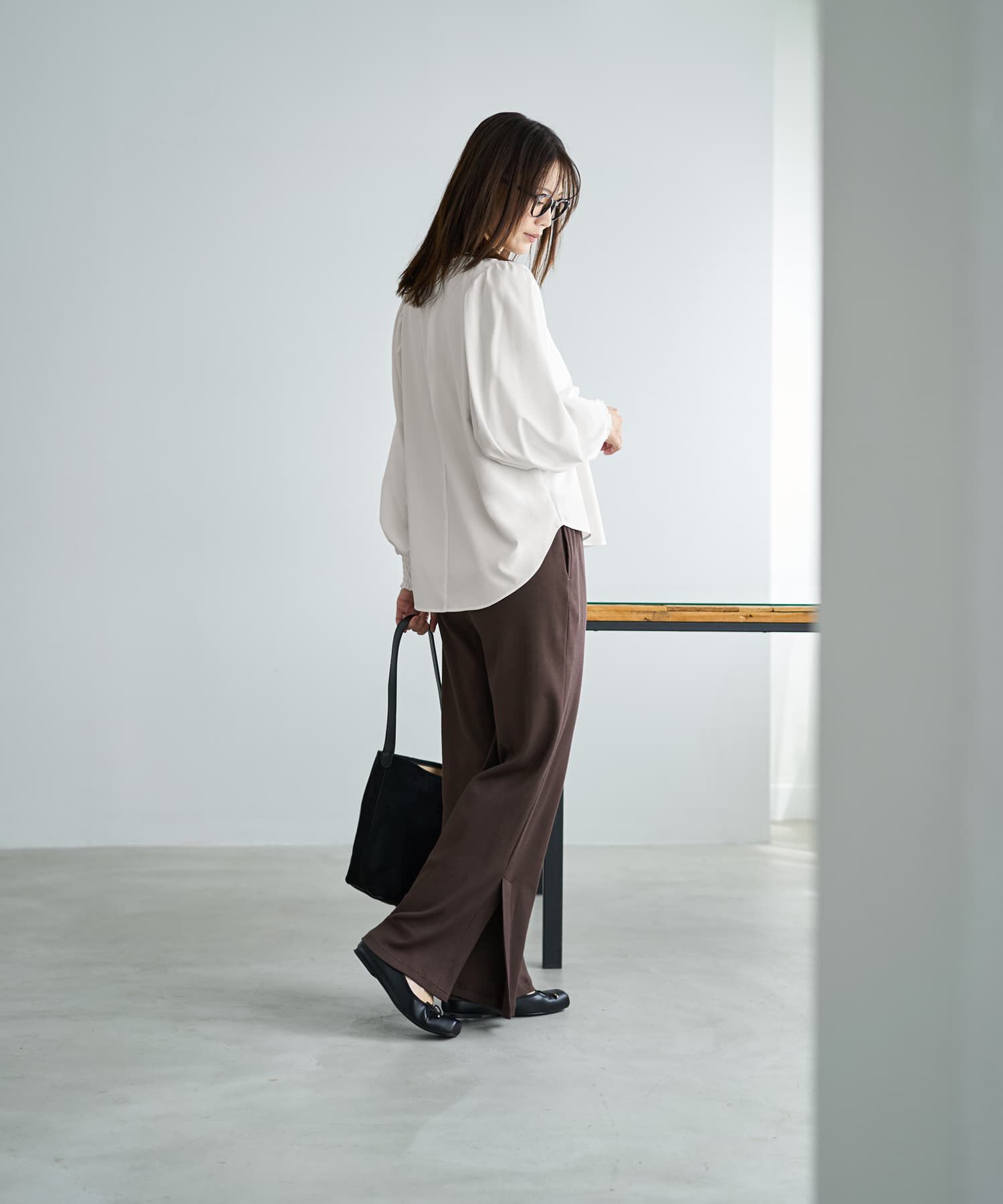 STYLE DELI「シルキージョーゼットボリュームスリーブブラウス」|シャツ・ブラウス|