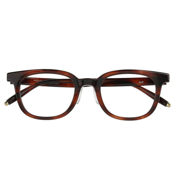  「ウェリントン型 メガネ｜太縁フレーム 黒縁フレーム Zoff CLASSIC レンズ交換券付き」|メガネ|