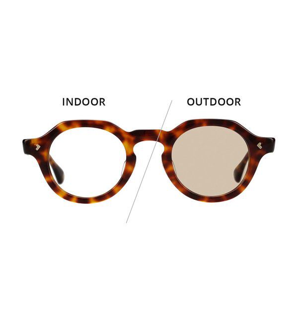  「【WEB限定】 Zoff｜JOURNAL STANDARD relume クラウンパント 調光サングラス ボストン型 UVカット 」|サングラス|茶系デミ