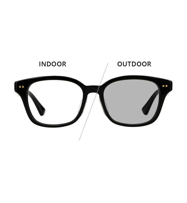  「【WEB限定】Zoff｜STUDIO SEVEN｜ウェリントン型 調光サングラス 紫外線で色が変わる 紫外線防止 UVカット」|サングラス|