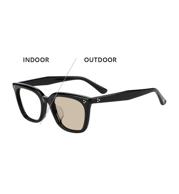  「【WEB限定】Zoff｜GDC ウェリントン型 調光サングラス｜紫外線で色が変わるレンズ｜紫外線対策 UVカット」|サングラス|