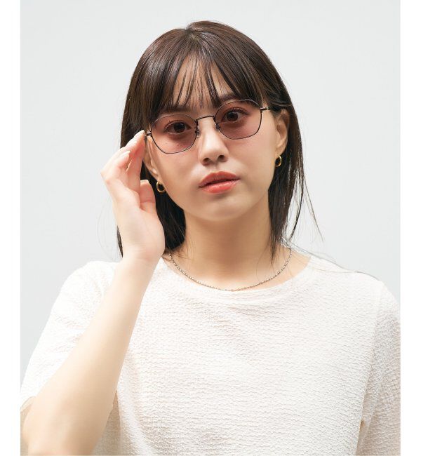  「【WEB限定】Zoff｜GDC ウェリントン型 調光サングラス｜紫外線で色が変わるレンズ｜紫外線対策 UVカット」|サングラス|薄ブラウン