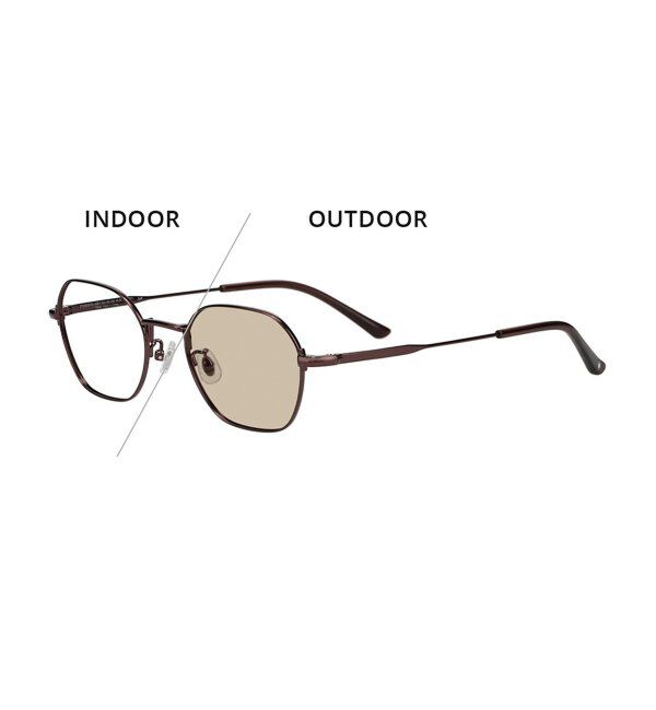  「【WEB限定】Zoff｜GDC ウェリントン型 調光サングラス｜紫外線で色が変わるレンズ｜紫外線対策 UVカット」|サングラス|