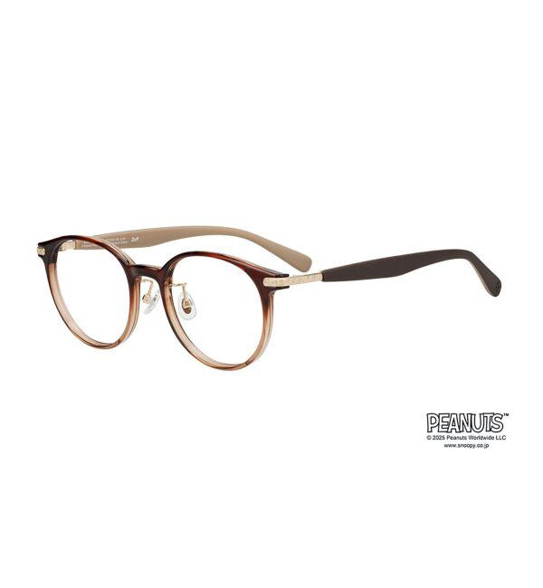  「Zoff PEANUTS メガネ | スヌーピー オラフ アンディ SNOOPY 眼鏡 伊達メガネ 度付き  レンズ交換券付」|メガネ|
