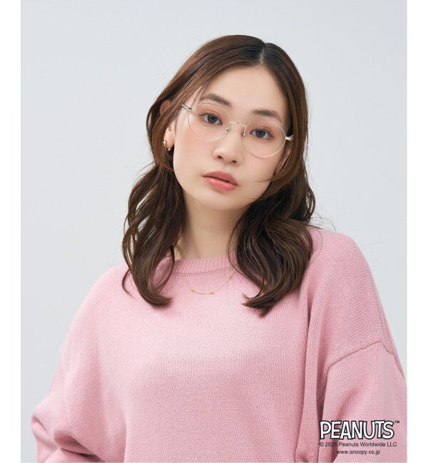  「Zoff PEANUTS メガネ | スヌーピー オラフ アンディ SNOOPY 眼鏡 伊達メガネ 度付き  レンズ交換券付」|メガネ|