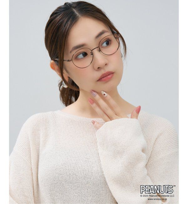  「Zoff PEANUTS メガネ | スヌーピー オラフ アンディ SNOOPY 眼鏡 伊達メガネ 度付き  レンズ交換券付」|メガネ|