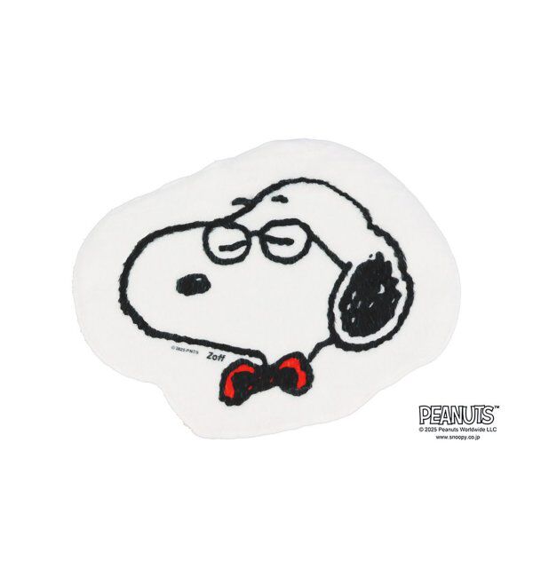  「Zoff PEANUTS メガネ/サングラス拭き スヌーピー アンディ オラフ SNOOPY 眼鏡クロス グッズ ギフト」|サングラス|レッド