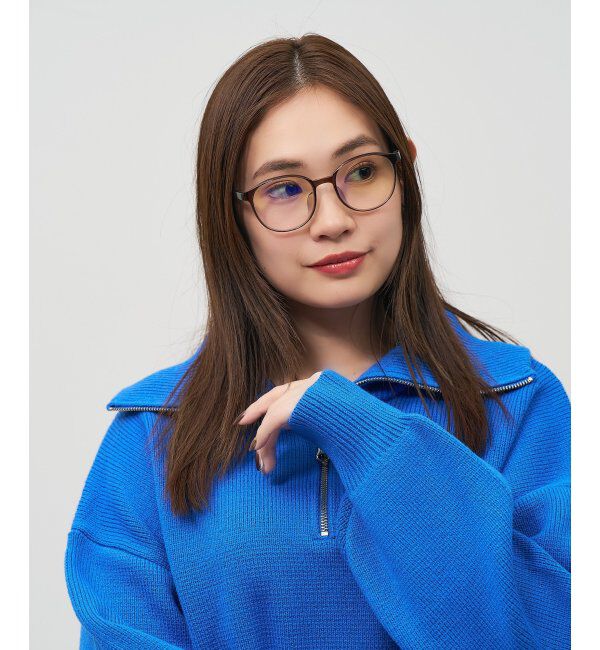  「花粉・飛沫対策 2way PCメガネ (フード着脱可能) ブルーライトカット率約50% | パソコン用 UVカット」|メガネ|