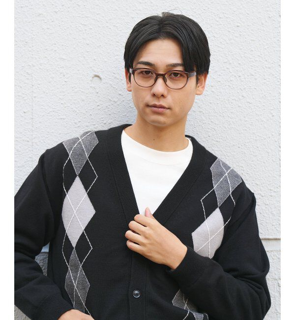  「花粉・飛沫対策 メガネ Mサイズ(度なし・くもり止めレンズ装備)  | 花粉めがね 伊達メガネ UVカット」|メガネ|薄ブラウン1