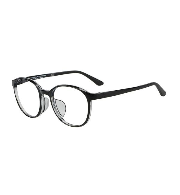  「花粉・飛沫対策 2way メガネ (フード着脱可能)  | 伊達メガネ UVカット ユニセックス レンズ交換券付」|メガネ|