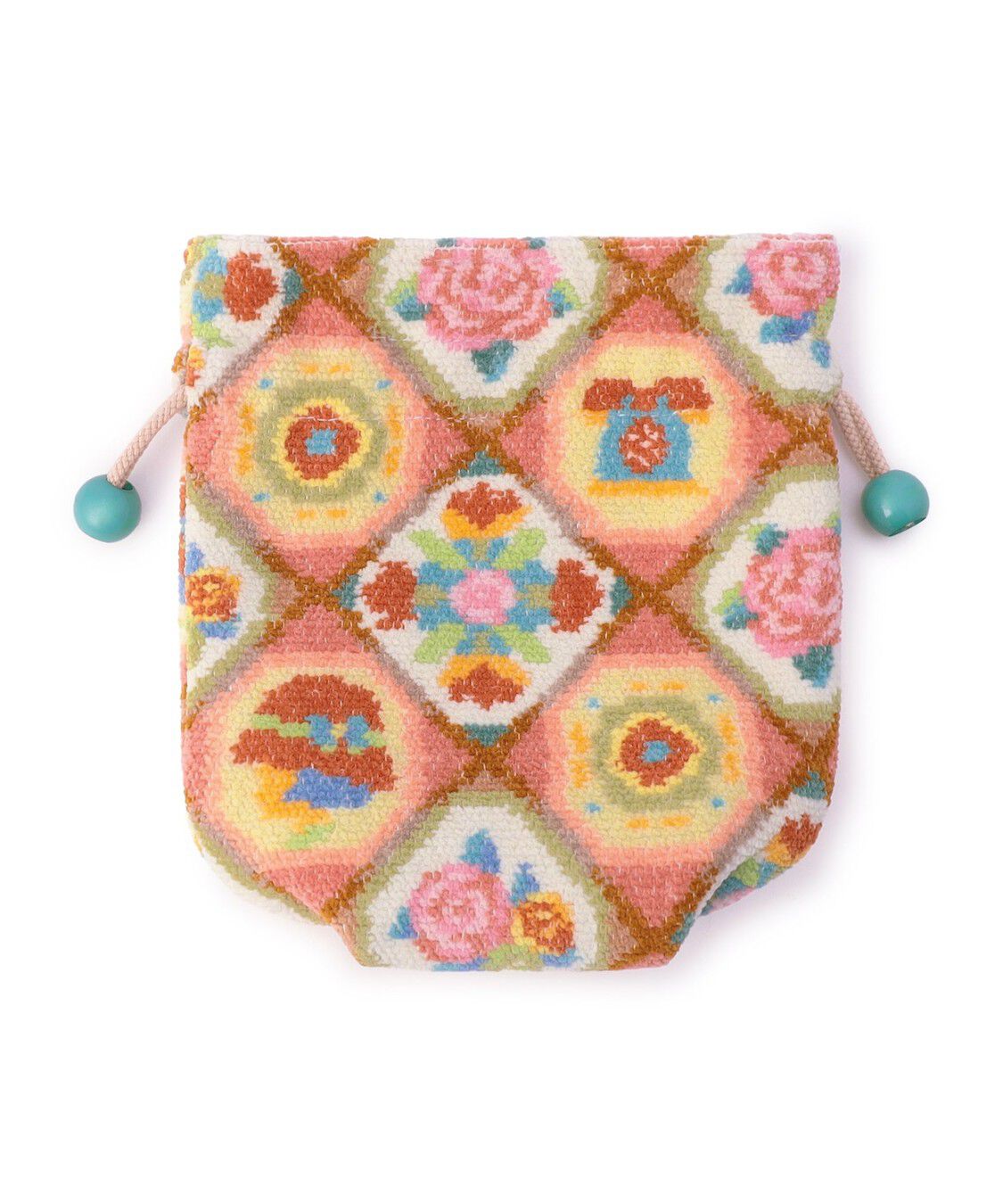 LOVERARY BY FEILER「オトメチックタイル　巾着　L/OMT-257326」|ポーチ|