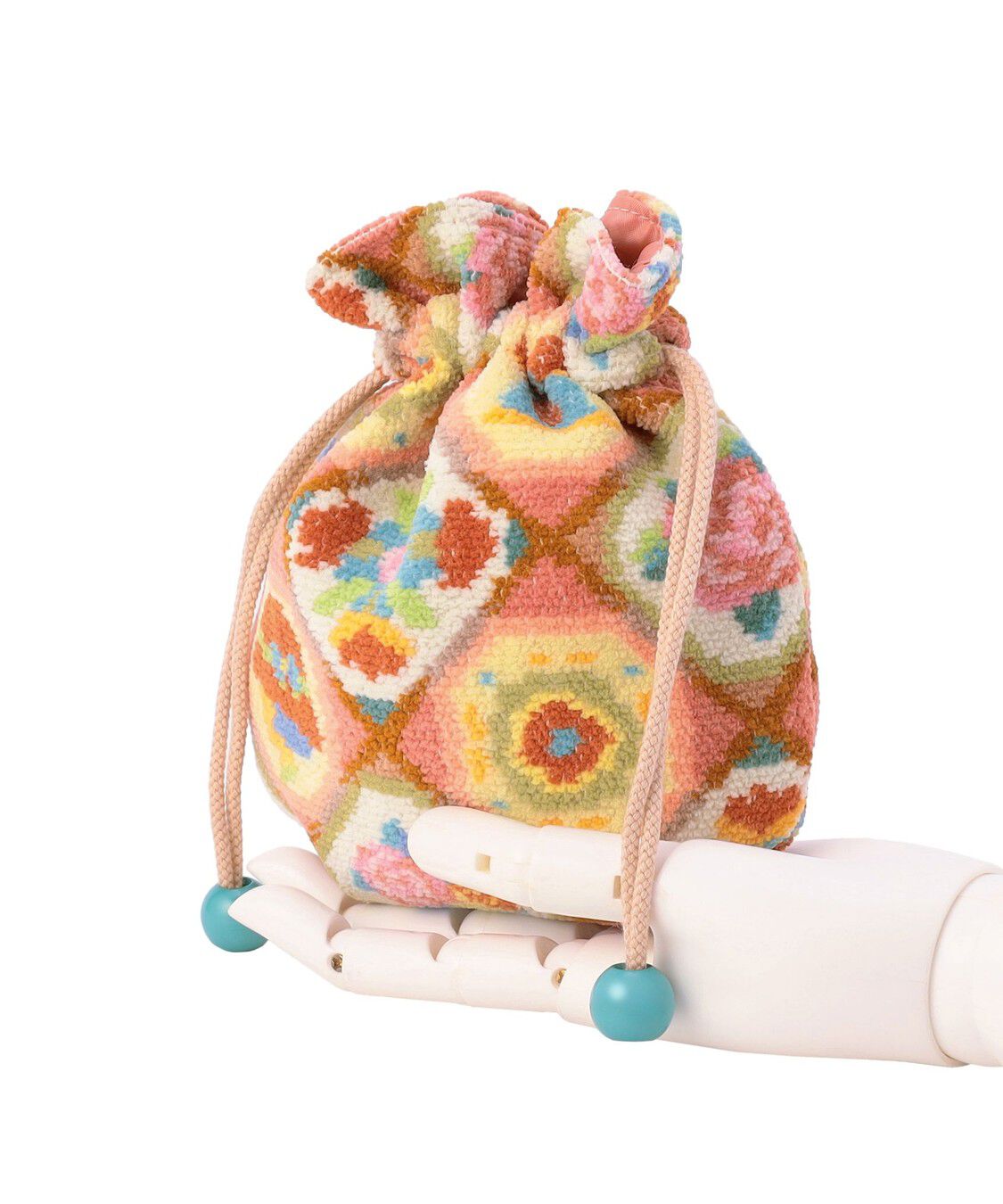 LOVERARY BY FEILER「オトメチックタイル　巾着　L/OMT-257326」|ポーチ|